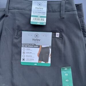NWT Hurley All Day Hybrid Shorts BlackMens 40 Quick Dry 4 Way Stretch 20” Inseam